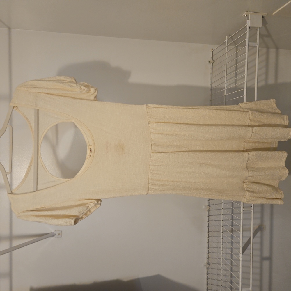 Rolla Coster Cream Open Back Dress